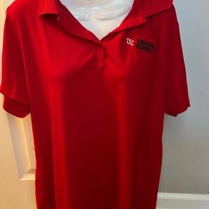 Tractor Supply Co. Women's Red Short Sleeve Polo
